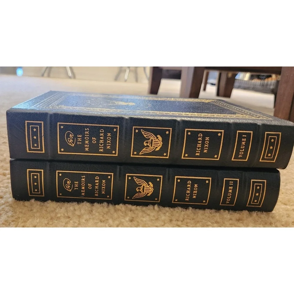 The Memoirs of Richard Nixon, Vols I & II, Easton Press, 1988 SIGNED
